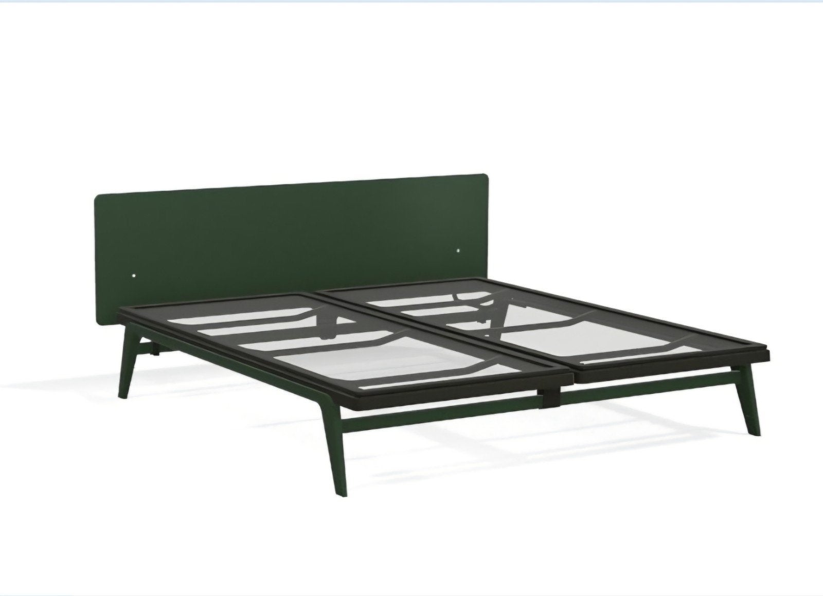 Showroommodel Auping Original Bed 200x220 Pine Green, Ophalen of Verzenden, Tweepersoons, Stof, 180 cm