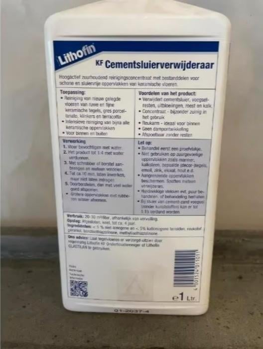 Lithofin KF Cementsluierverwijderaar, Uitverkoop!, Ophalen