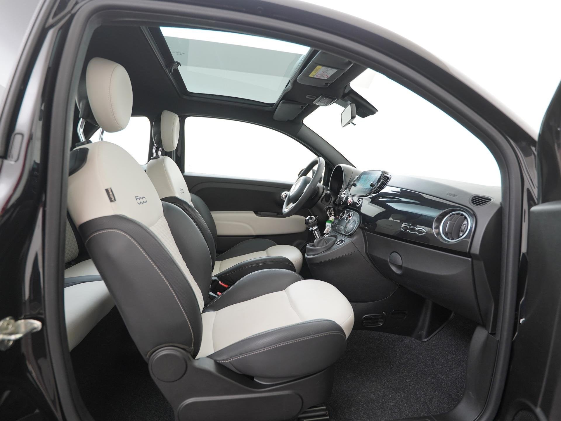 Fiat 500 1.0 Hybrid Dolcevita | Navigatie | Panoramadak | Zo, 12 maanden, Stof, Gebruikt, Euro 6