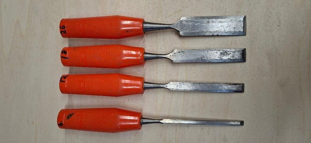NOOITGEDAGT Houtbeitels 6  12  18  26MM, Ophalen of Verzenden, Gebruikt, Beitel, Nooitgedacht