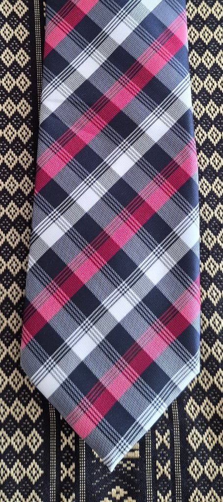 Geruite stropdas rood wit blauw, Kleding | Heren, Stropdassen, Ophalen of Verzenden, Nieuw, Blauw