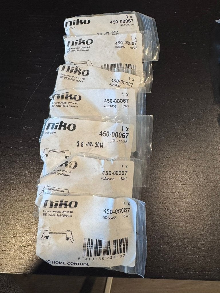12 stuks Niko Home Control Speciale klauwenset 2 types, Ophalen of Verzenden, Nieuw
