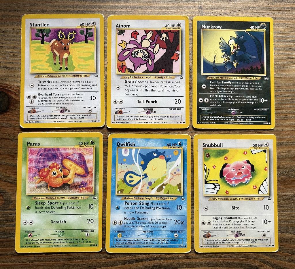 Vintage Pokémon kaarten 1995-2000 26 stuks, Ophalen of Verzenden, Gebruikt, Meerdere kaarten