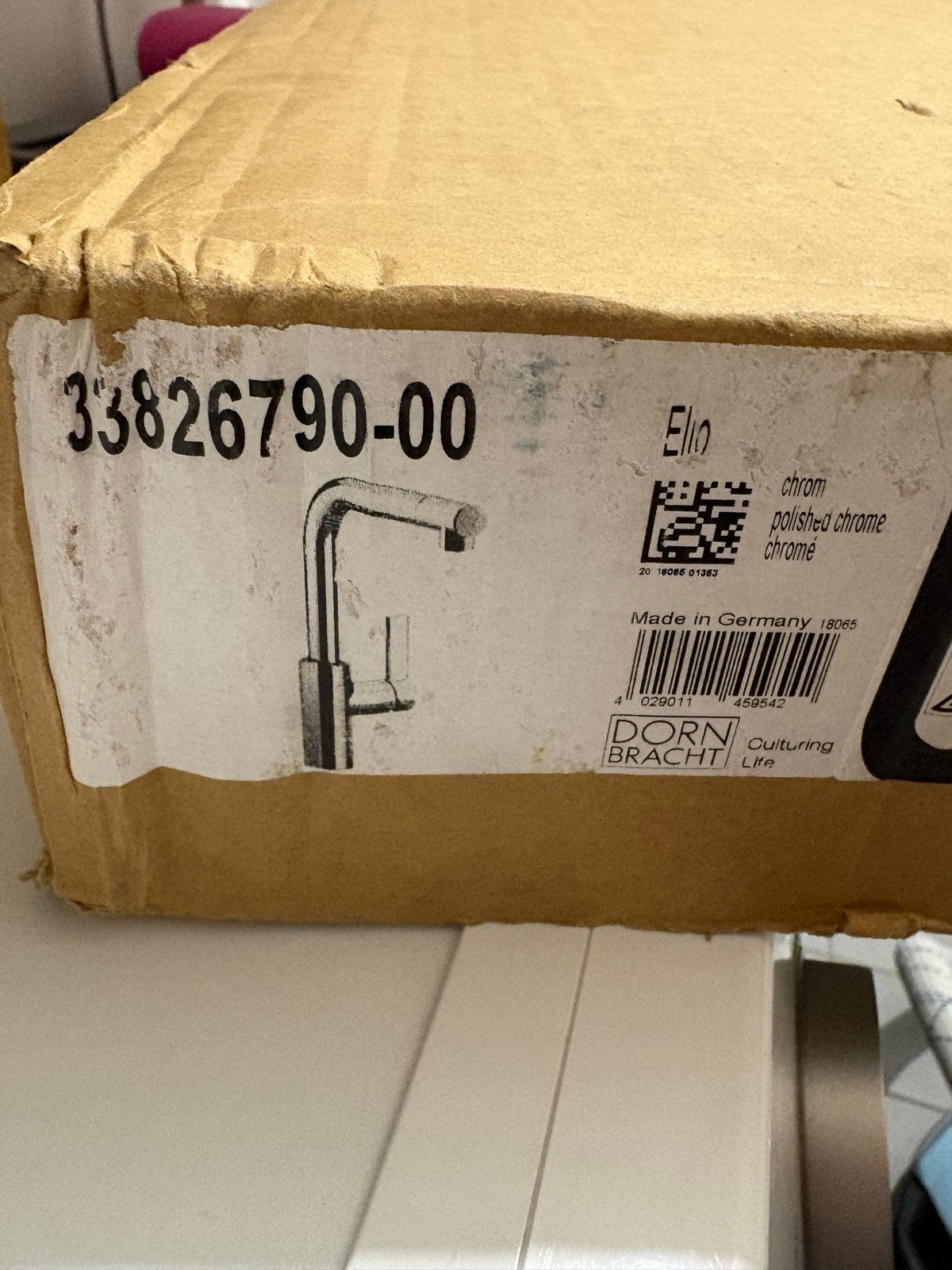 Dornbracht Elio Keukenkraan Chroom - Nieuw in doos, Ophalen of Verzenden, Metaal, Overige merken, Nieuw