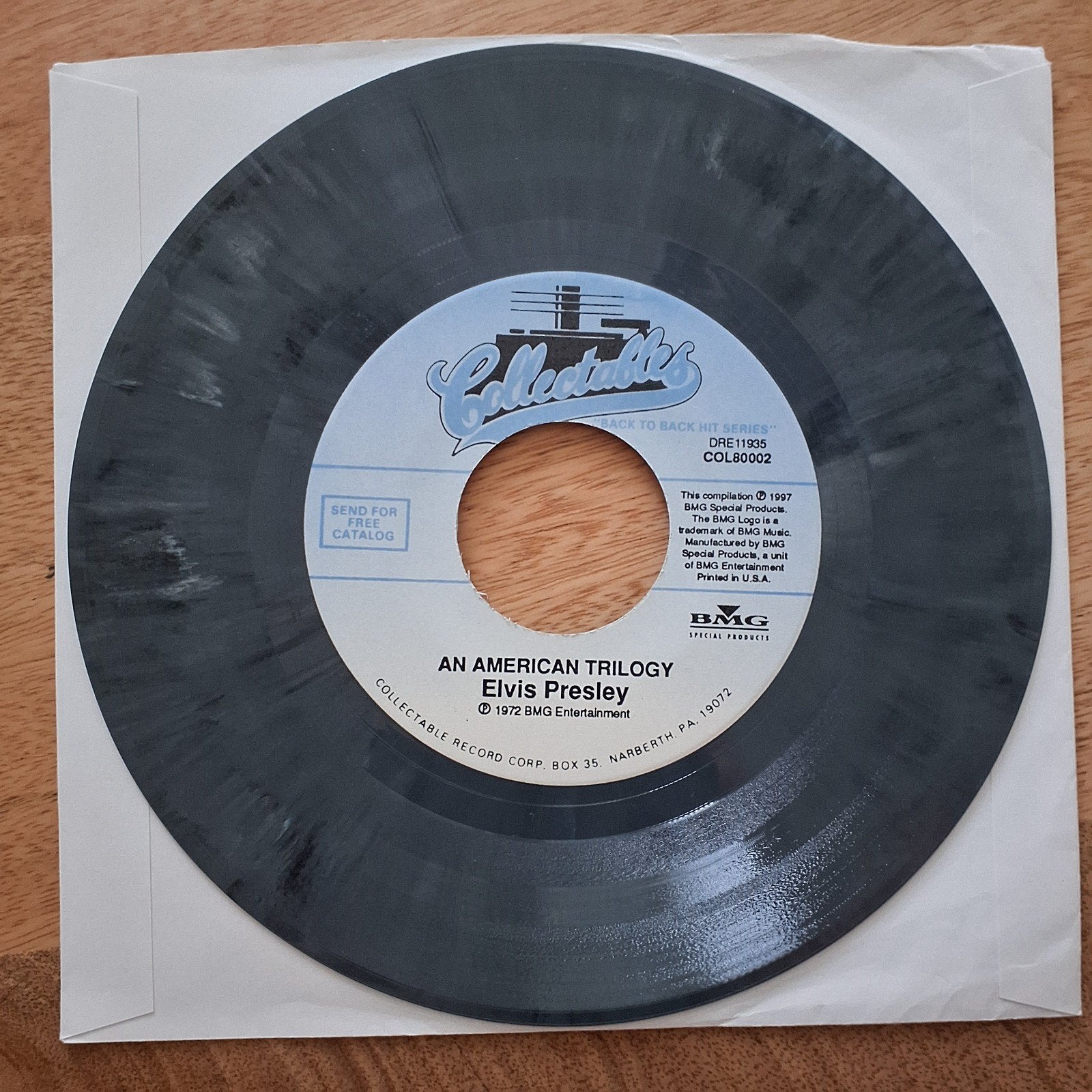 Elvis Presley American trilogy/until It's time to go, 7 inch, Colored vinyl, Ophalen of Verzenden, Zo goed als nieuw