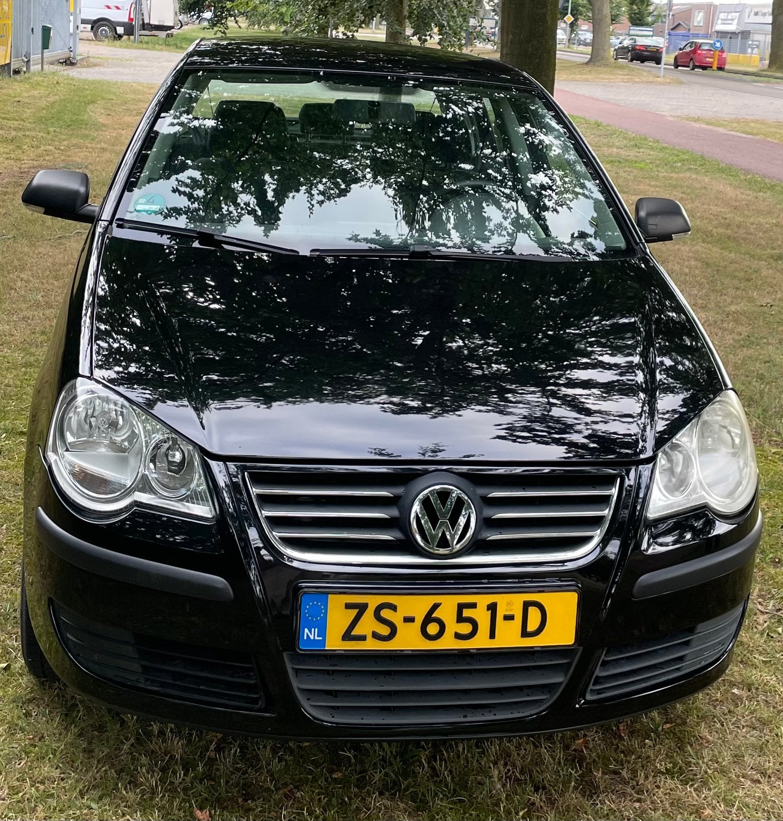 Te koop Volkswagen Polo 1.2 44KW 2009 Zwart, Auto's, Volkswagen, Voorwielaandrijving, Stof, 40 €/maand, 989 kg