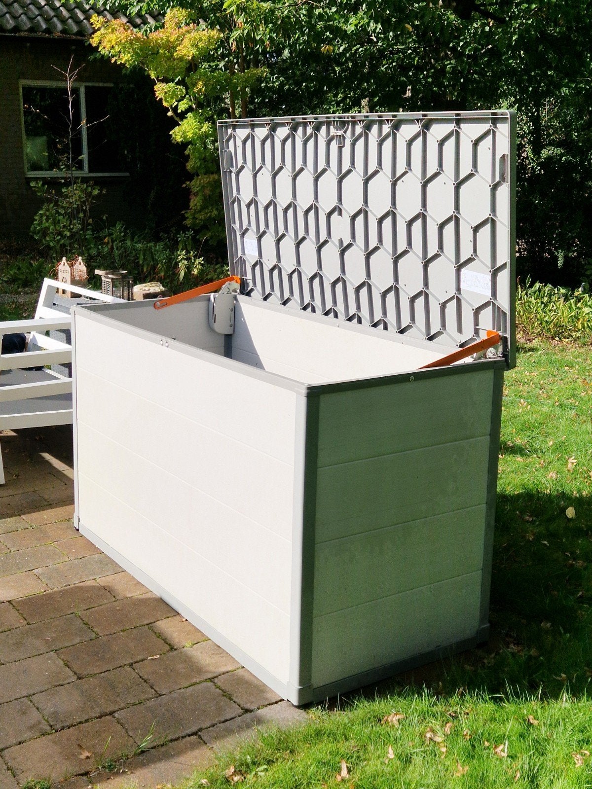 IKEA Vrenen outdoor opbergruimte / opbergbox tuinkussens, Tuin en Terras, Ophalen, Gebruikt, Kunststof, Overige typen