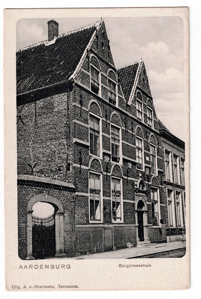Aardenburg 1905. Het Burgerweeshuis., Verzamelen, Ophalen of Verzenden, Voor 1920, Ongelopen, Zeeland