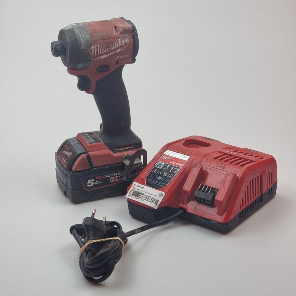 Milwaukee M18 FID3 Slagschroevendraaier | Incl 5.0Ah Accu, Milwaukee, Gebruikt, Support@milwaukee.com, Milwaukee Electric Tool Corporation, 13135 W. 
Lisbon Road, Brookfield, WI 53005
USA
