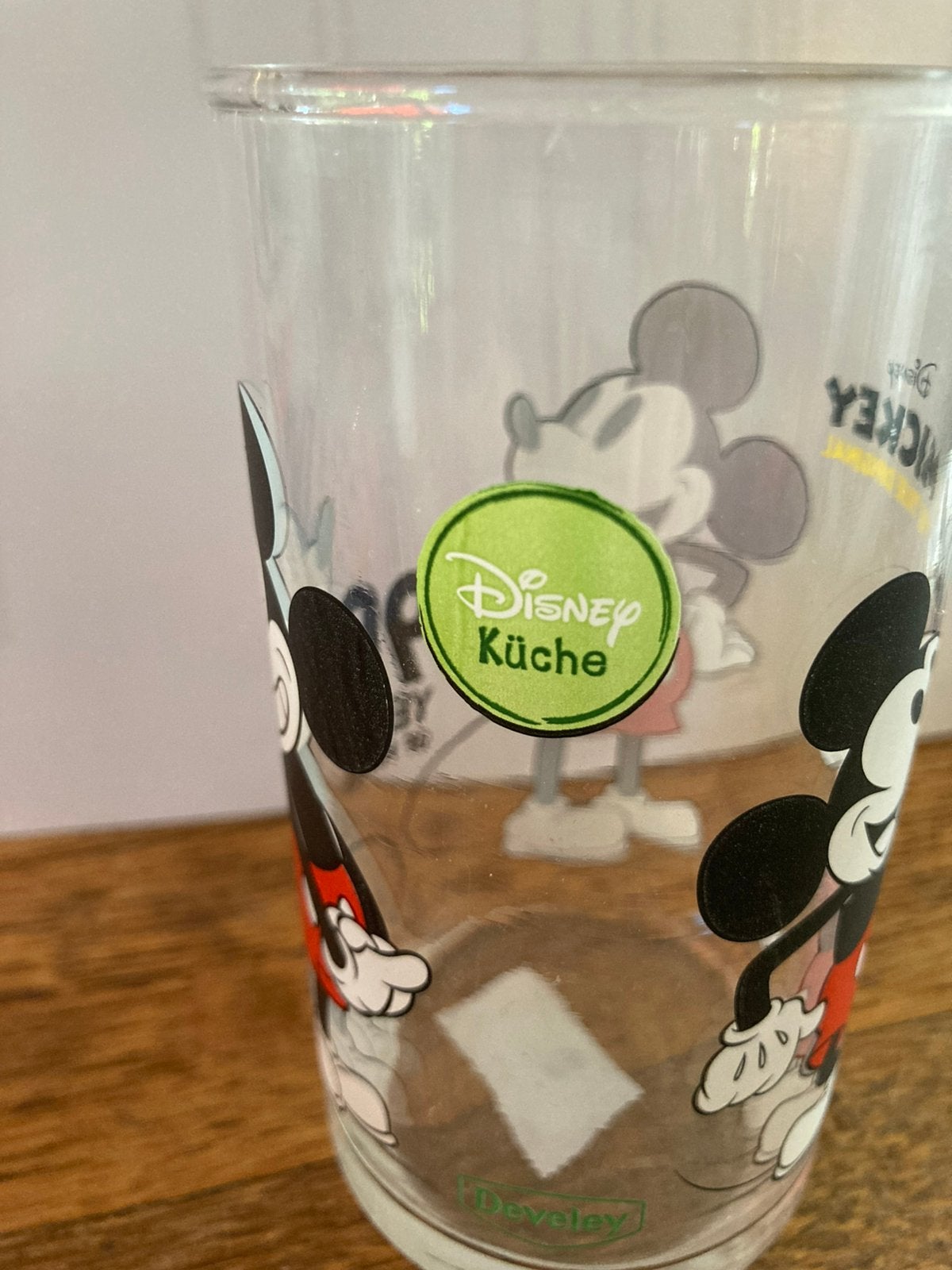 Origineel Mickey Mouse glas first edition., Ophalen of Verzenden, Nieuw, Frisdrankglas