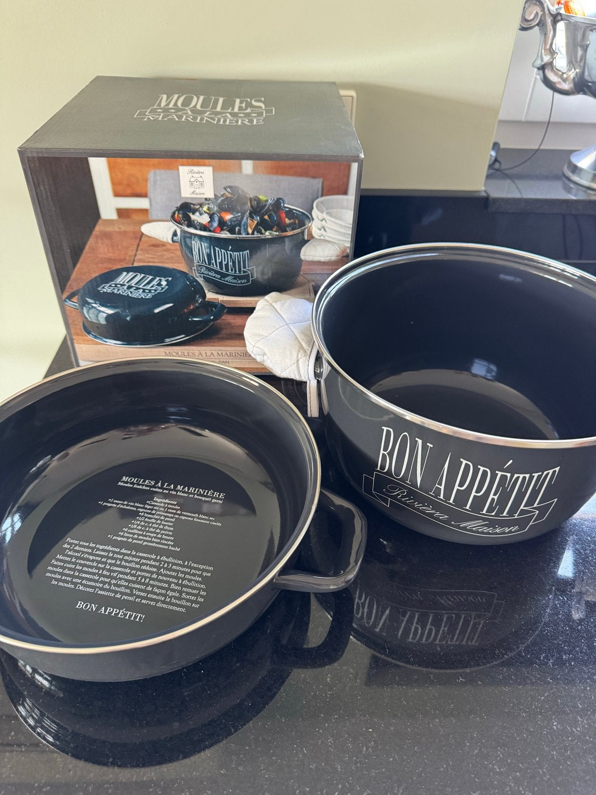 Rivièra Maison Mosselpan - Bon Appétit, Ophalen of Verzenden, Nieuw, Overige materialen, Kookpan of Snelkookpan