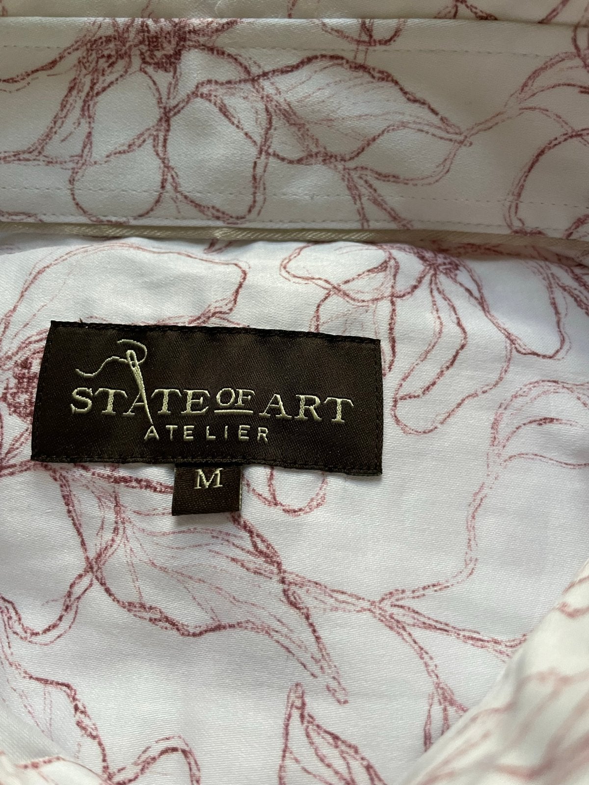 State of Art Atelier overhemd met bloemenprint - Maat M, Verzenden, Nieuw, Wit, Halswijdte 39/40 (M)
