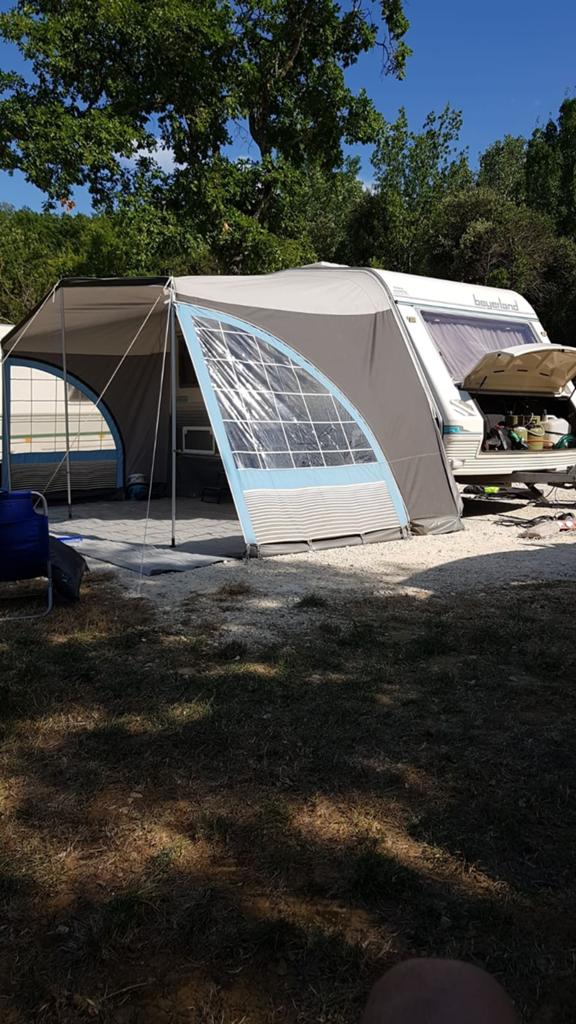 Luifel met aluminium stokken, Caravans en Kamperen, Tentaccessoires, Ophalen