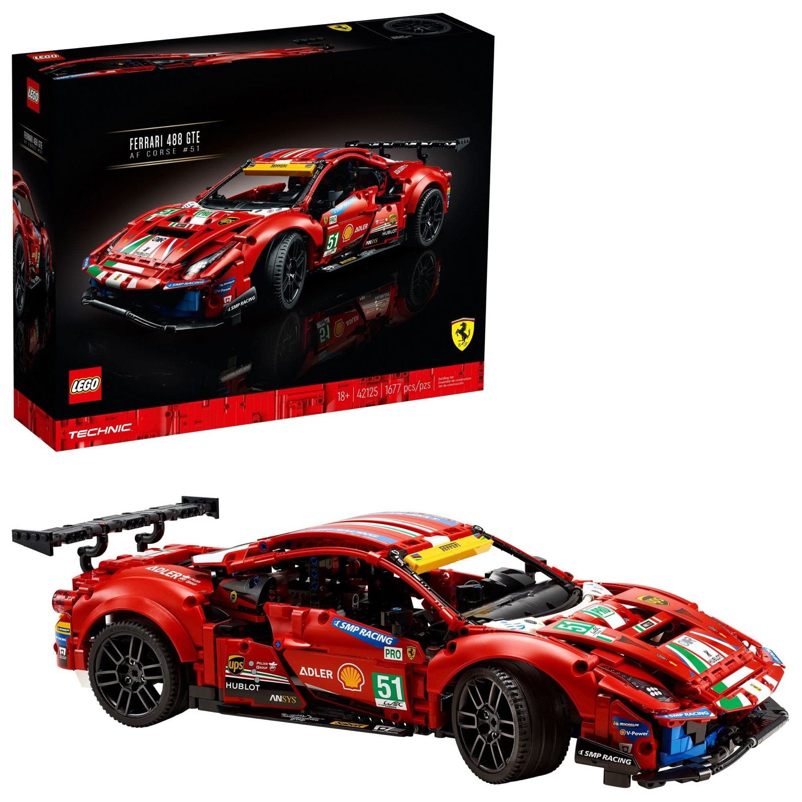 LEGO Technic Ferrari 488 GTE AF Corse #51 (42125), Ophalen of Verzenden, Nieuw, Overige merken
