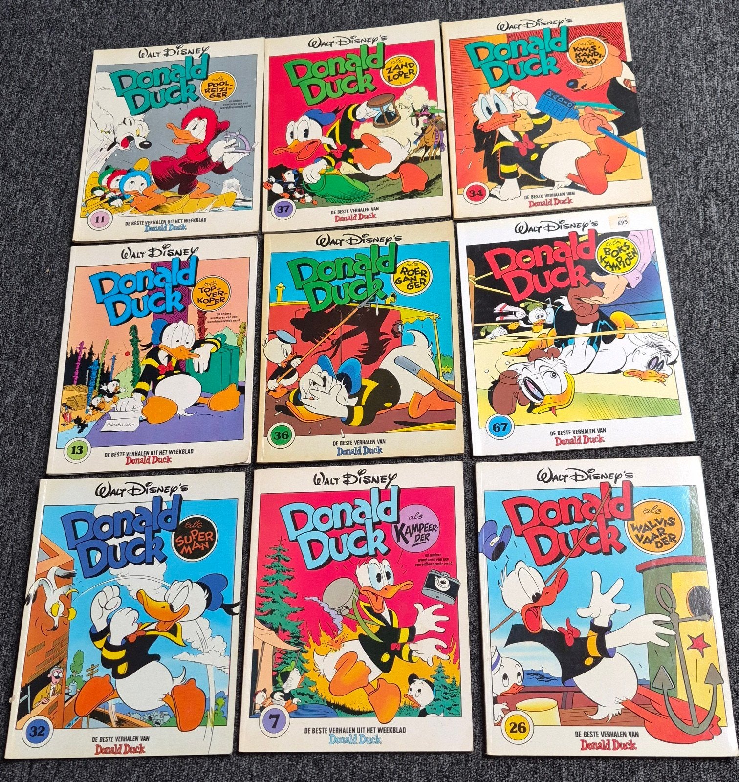 Donald Duck stripboeken - 18 stuks, Complete serie of reeks, Ophalen of Verzenden, Gelezen, Walt Disney