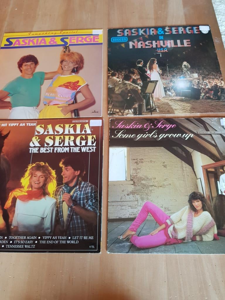 4 Lp's Saskia & Serge zie foto's, Ophalen of Verzenden, 12 inch
