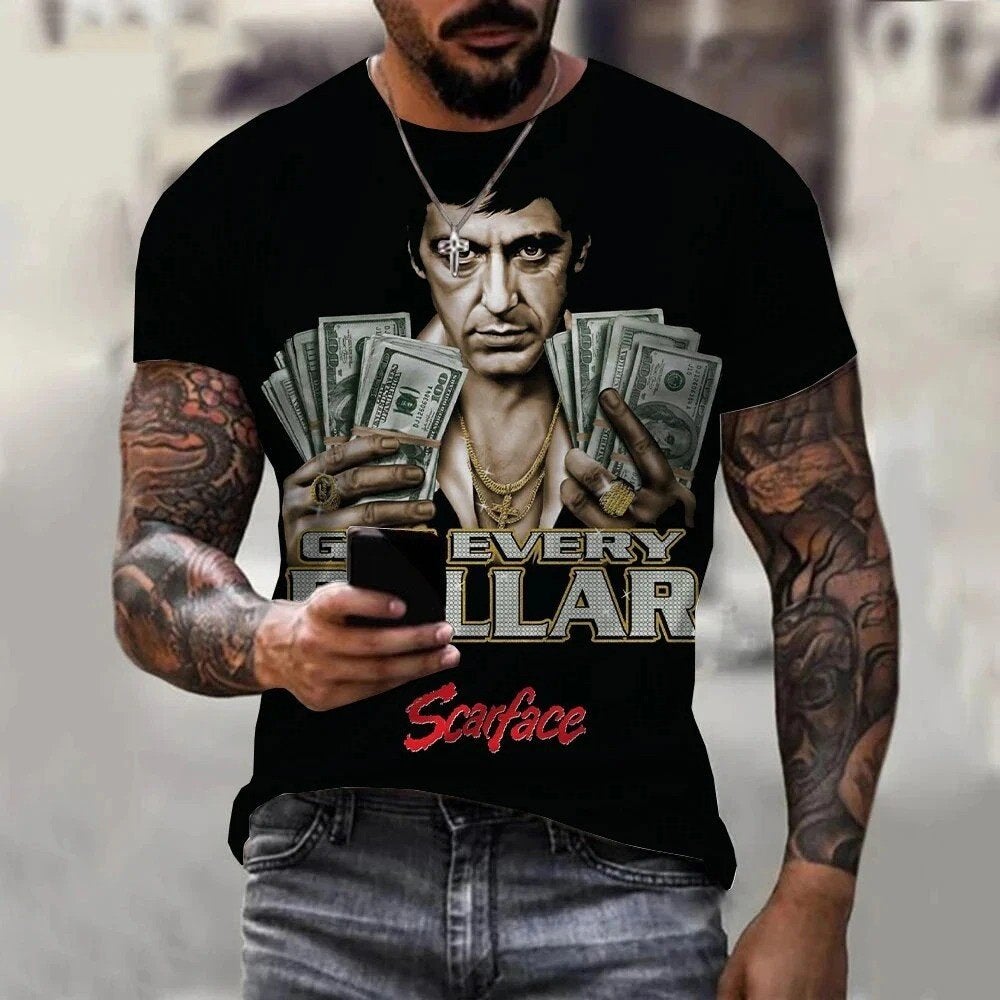 T-Shirts Scarface, Ophalen of Verzenden, Nieuw, Overige maten, Zwart