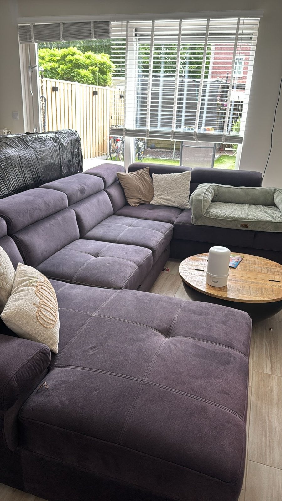 slaapbank, Huis en Inrichting, Banken | Bankstellen, Ophalen, Gebruikt, 100 tot 125 cm, Hoekbank