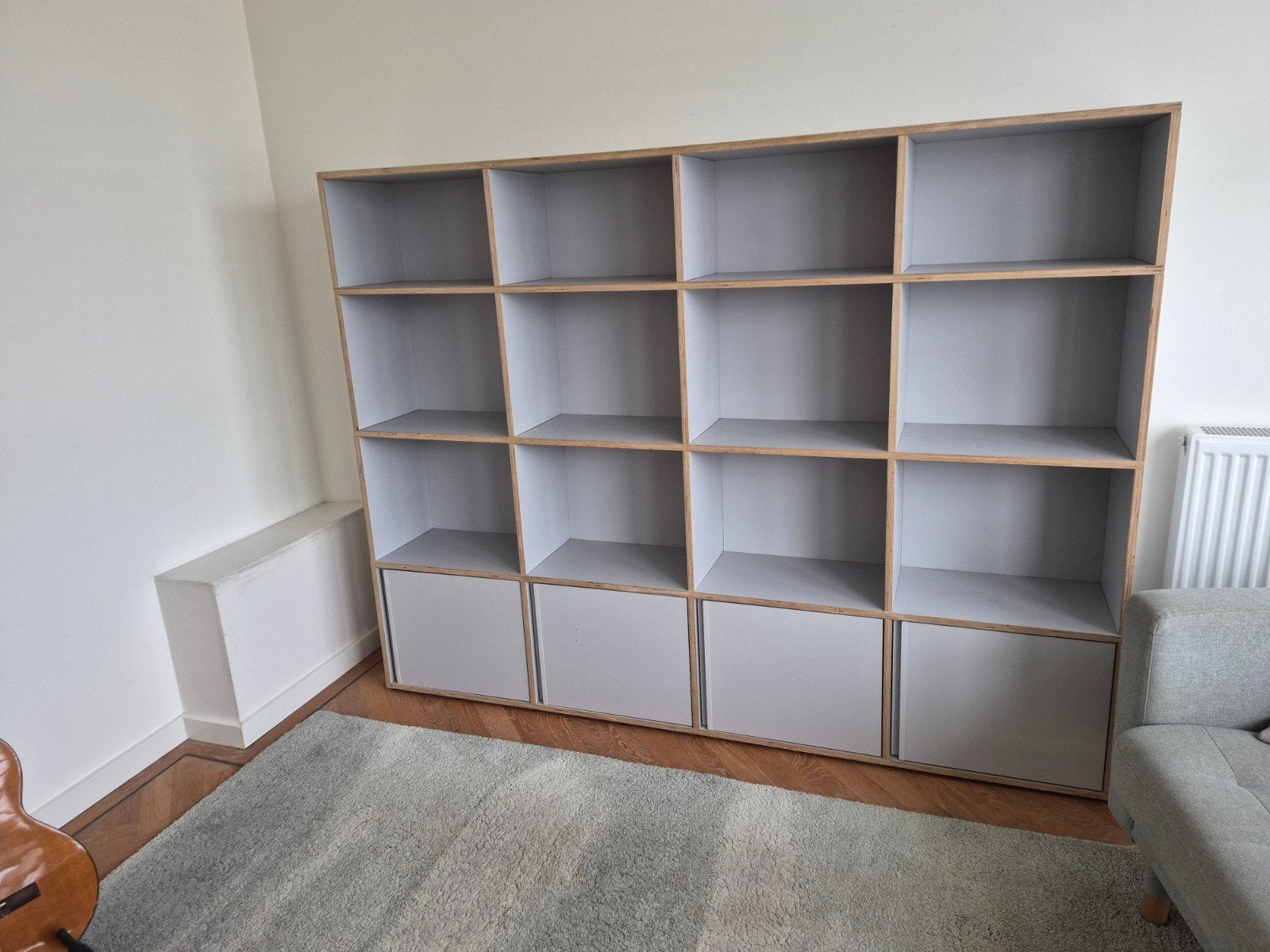 Tylko Boekenkast Grijs - 200(b)x153(h)x32(d) cm, Ophalen, 150 tot 200 cm, 150 tot 200 cm, 25 tot 50 cm