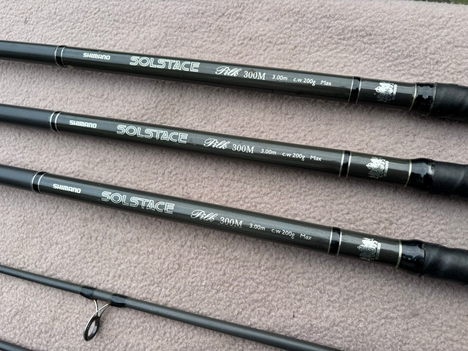 3 x shimano solstace pilk 3m cw 200gr boothengels, Ophalen of Verzenden, Gebruikt, Werphengel