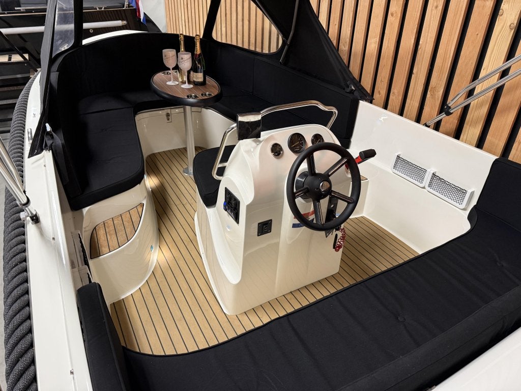 NwStaat OUD HUIJZER 578 DELUXE '30PK HONDA' BIMINI LED TEAK!, Watersport en Boten, Sloepen, Tender, Gebruikt, 0 cm, 6 m