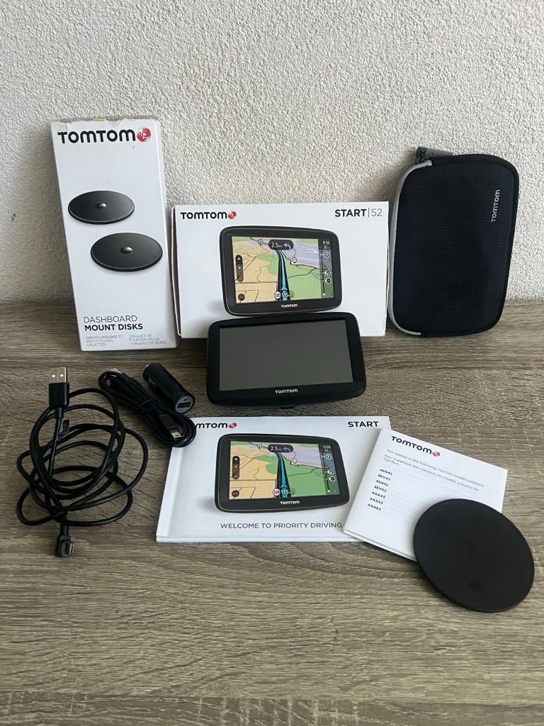 TomTom Start 52 Navi Compleet | Europa Kaarten | Topstaat, Ophalen of Verzenden, Zo goed als nieuw