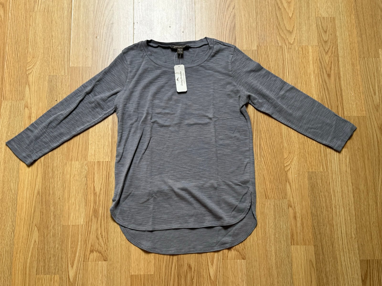 Tommy Bahama Lange Mouw T-shirt - Grijs - Maat XS, Nieuw, Ophalen of Verzenden, Lange mouw, Maat 34 (XS) of kleiner