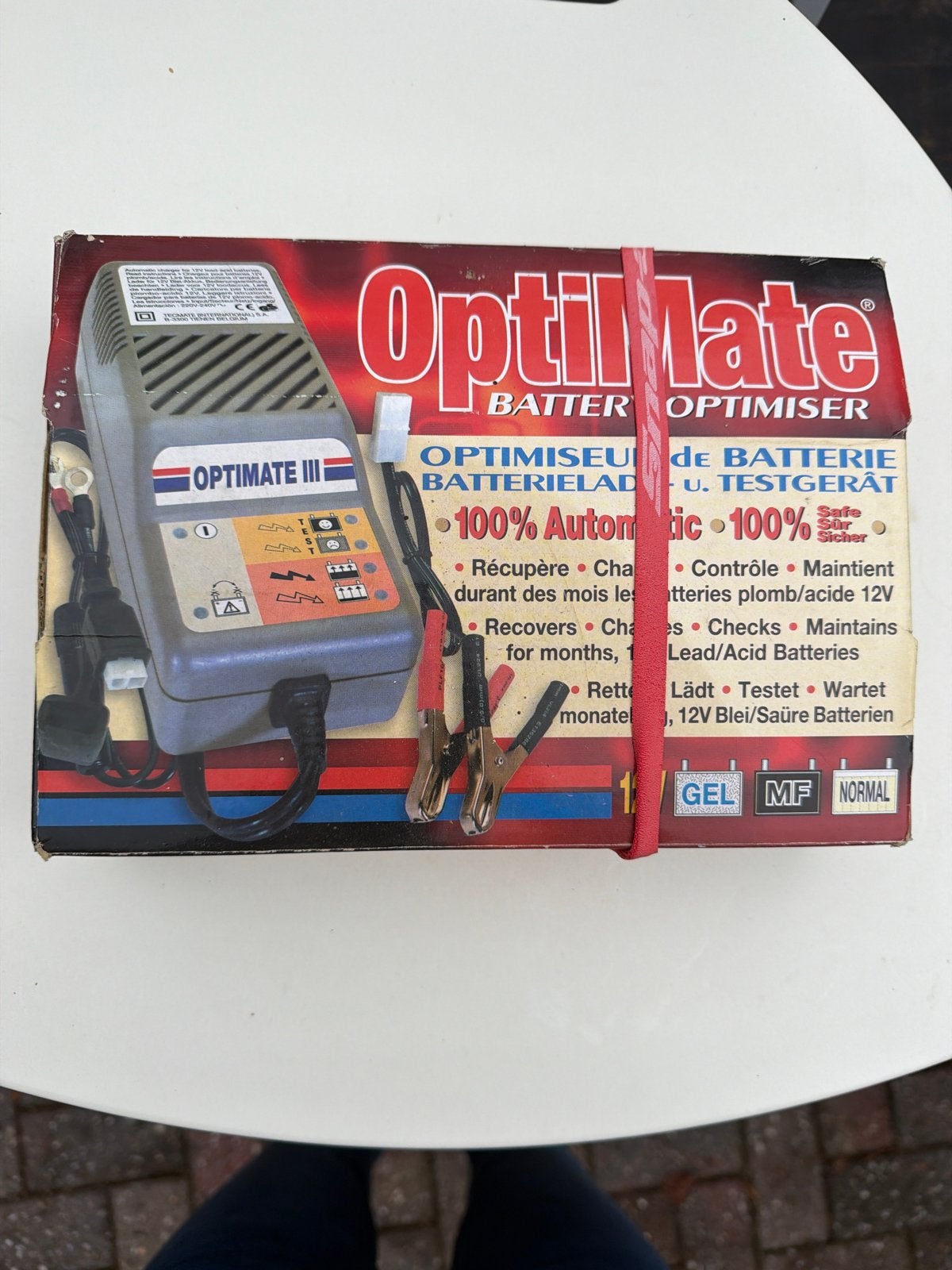Optimate Batterij Optimiser - Acculader en Tester, Gebruikt, Universele onderdelen