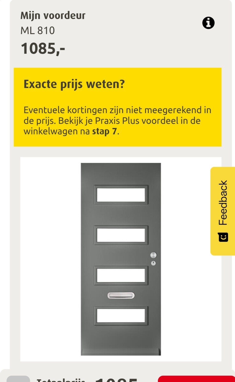 Nieuwe donker grijs/zwart buitendeur  deco iso mat glas, Ophalen of Verzenden, Nieuw, Buitendeur, 200 tot 215 cm
