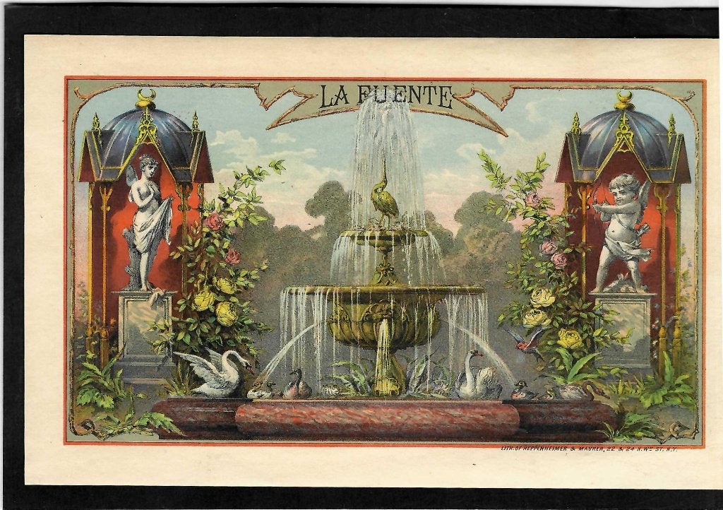 la Fuente   etiket, Ophalen of Verzenden, Gebruikt, Sigarenbandjes