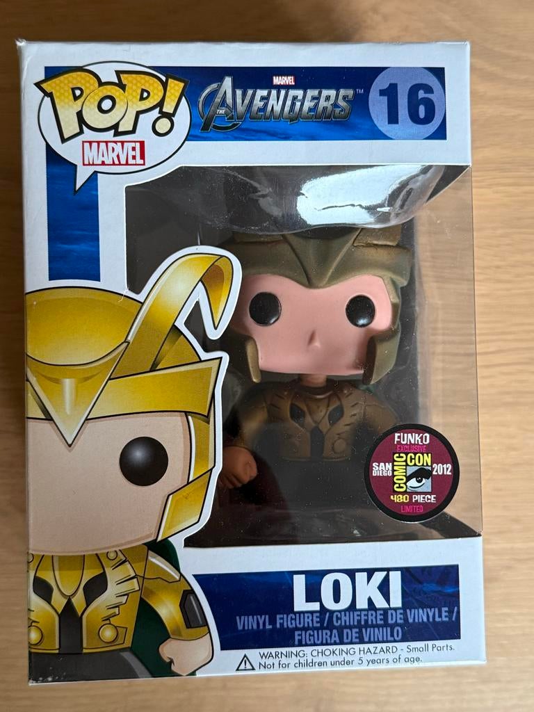 Funko Pop! Marvel Loki SDCC 2012 Limited Edition 480 stuks, Ophalen of Verzenden, Zo goed als nieuw
