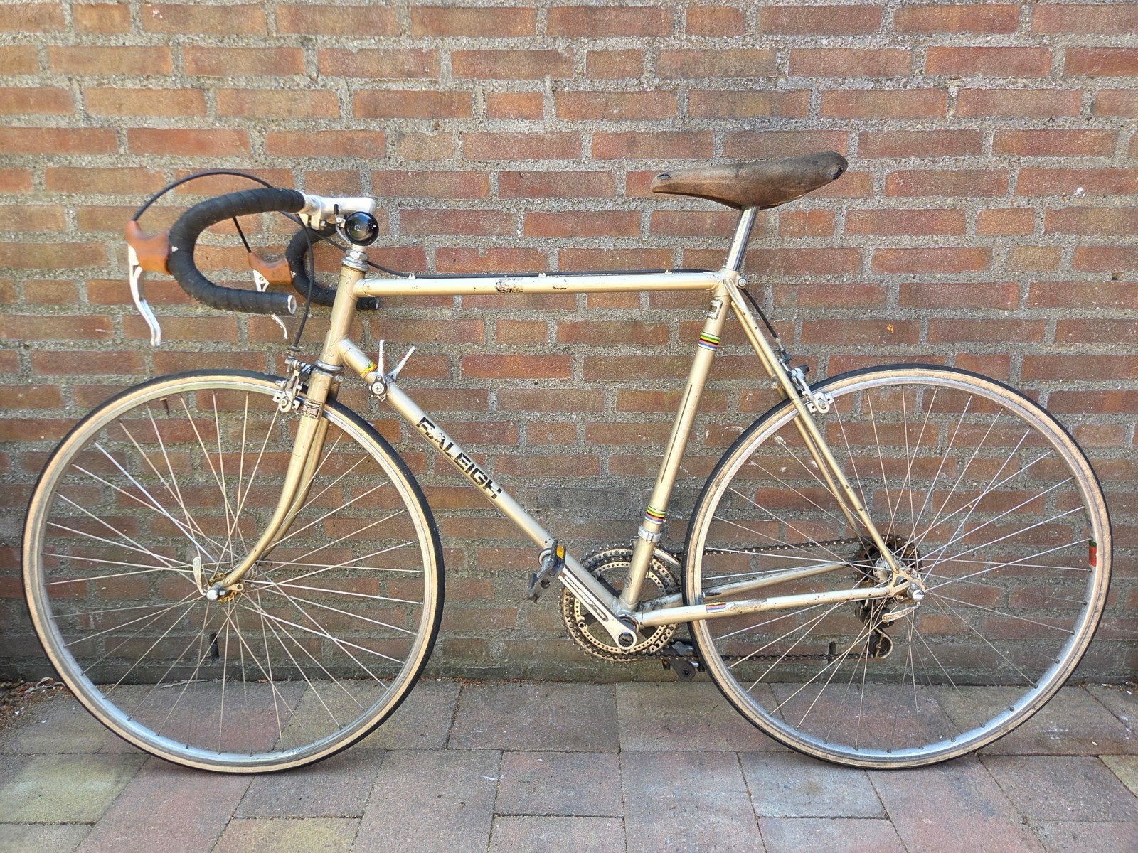 Raleigh racefiets - Vintage stalen frame, 28 inch, Gebruikt, 53 tot 57 cm, Ophalen