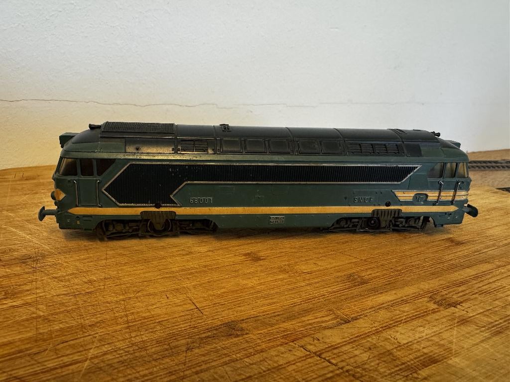 Fleischmann SNCF 68001 diesel lok – H0 – analoog – getest, Gebruikt, Fleischmann, Ophalen of Verzenden, Analoog