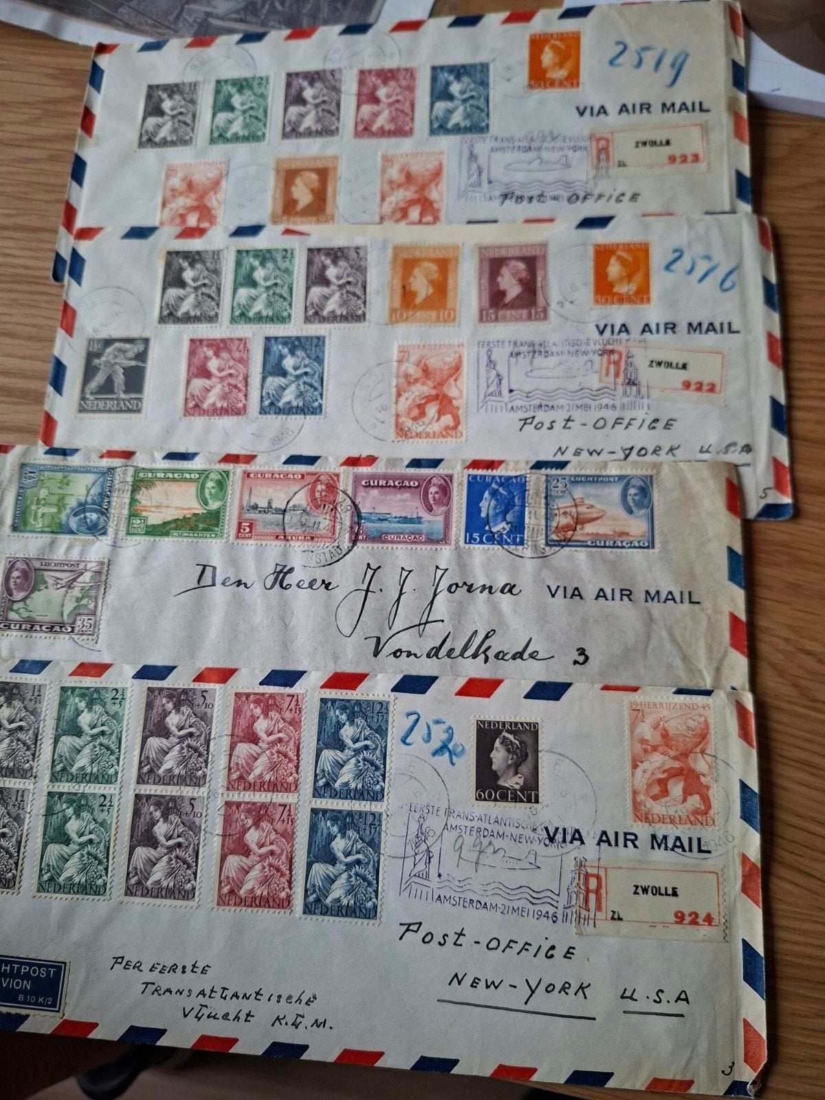 Zeldzame luchtpostenveloppen - Curacao/Nederla, Verzenden, Envelop