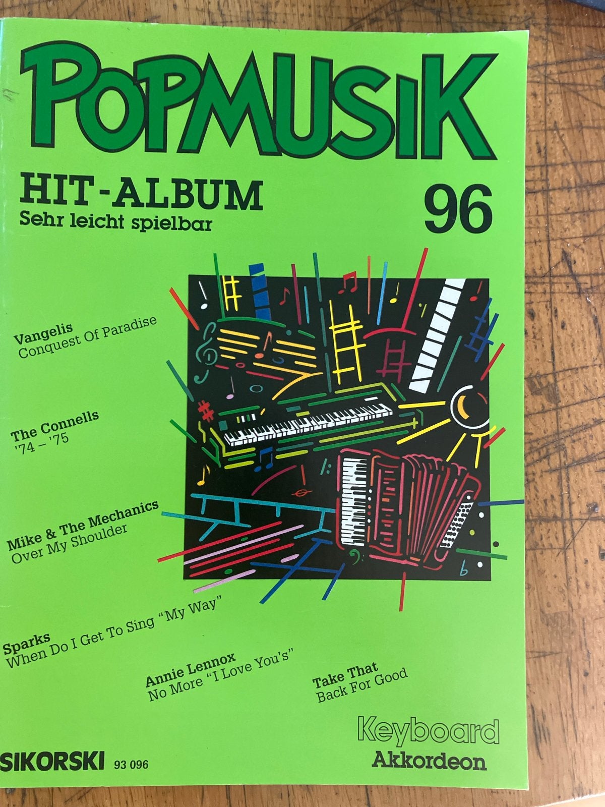 Popmusik Hit-Album 96 - Keyboard & Accordeon, Muziek en Instrumenten, Ophalen of Verzenden, Zo goed als nieuw, Thema, Keyboard