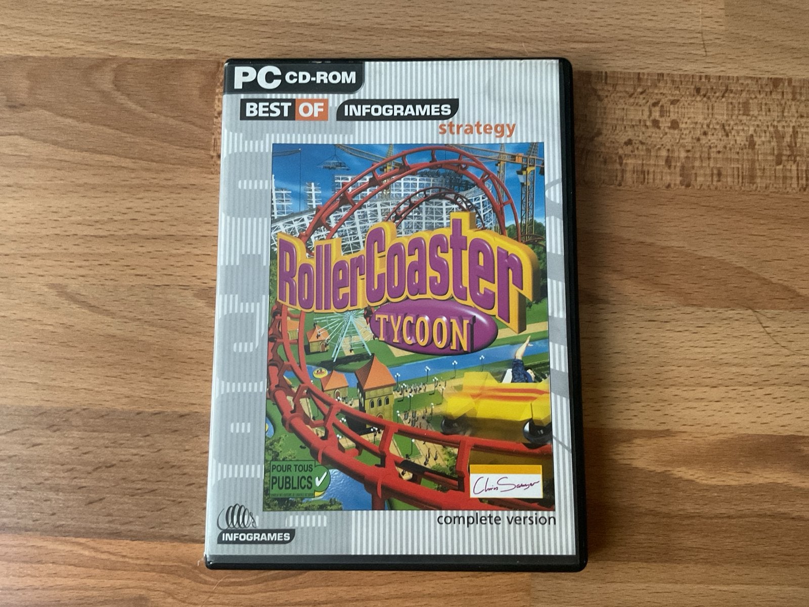RollerCoaster Tycoon PC CD-ROM - Strategie Game, Spelcomputers en Games, Ophalen, Gebruikt, 1 speler, Vanaf 3 jaar