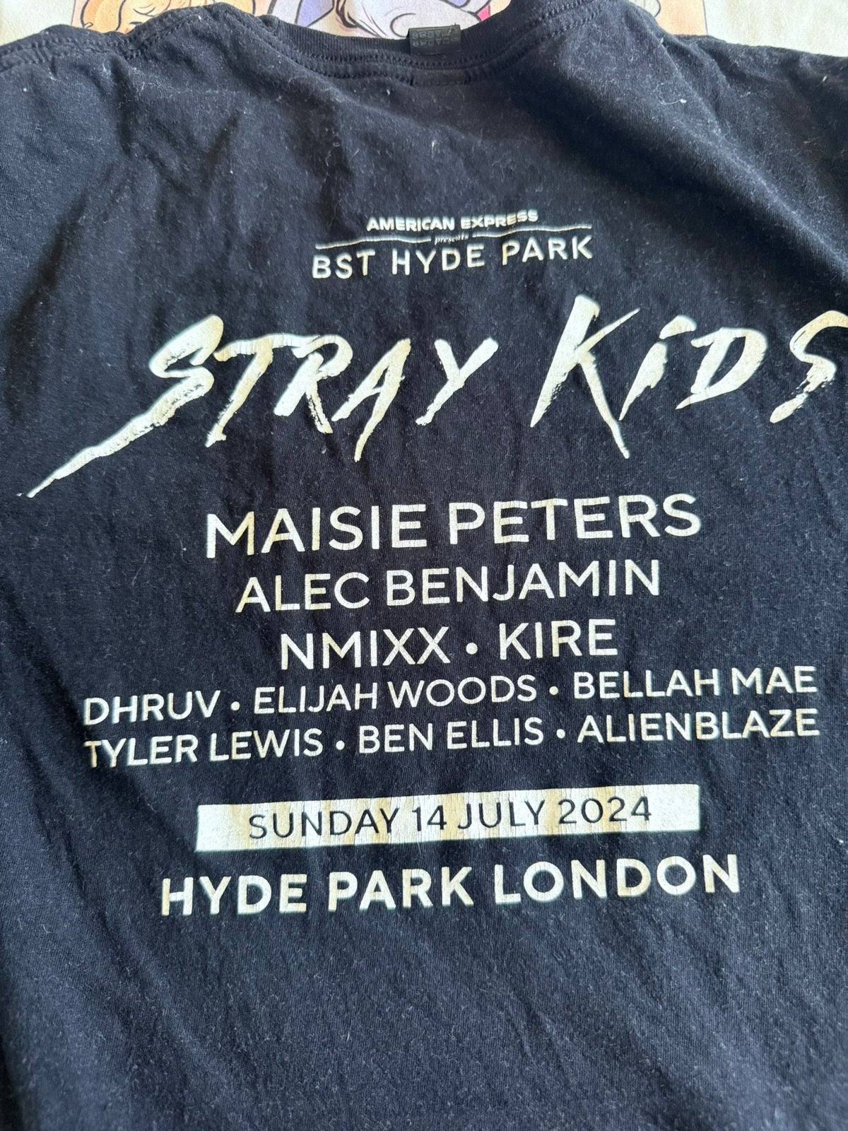 Stray Kids BST hyde park merch shirt, Ophalen of Verzenden, Zo goed als nieuw, Foto of Kaart