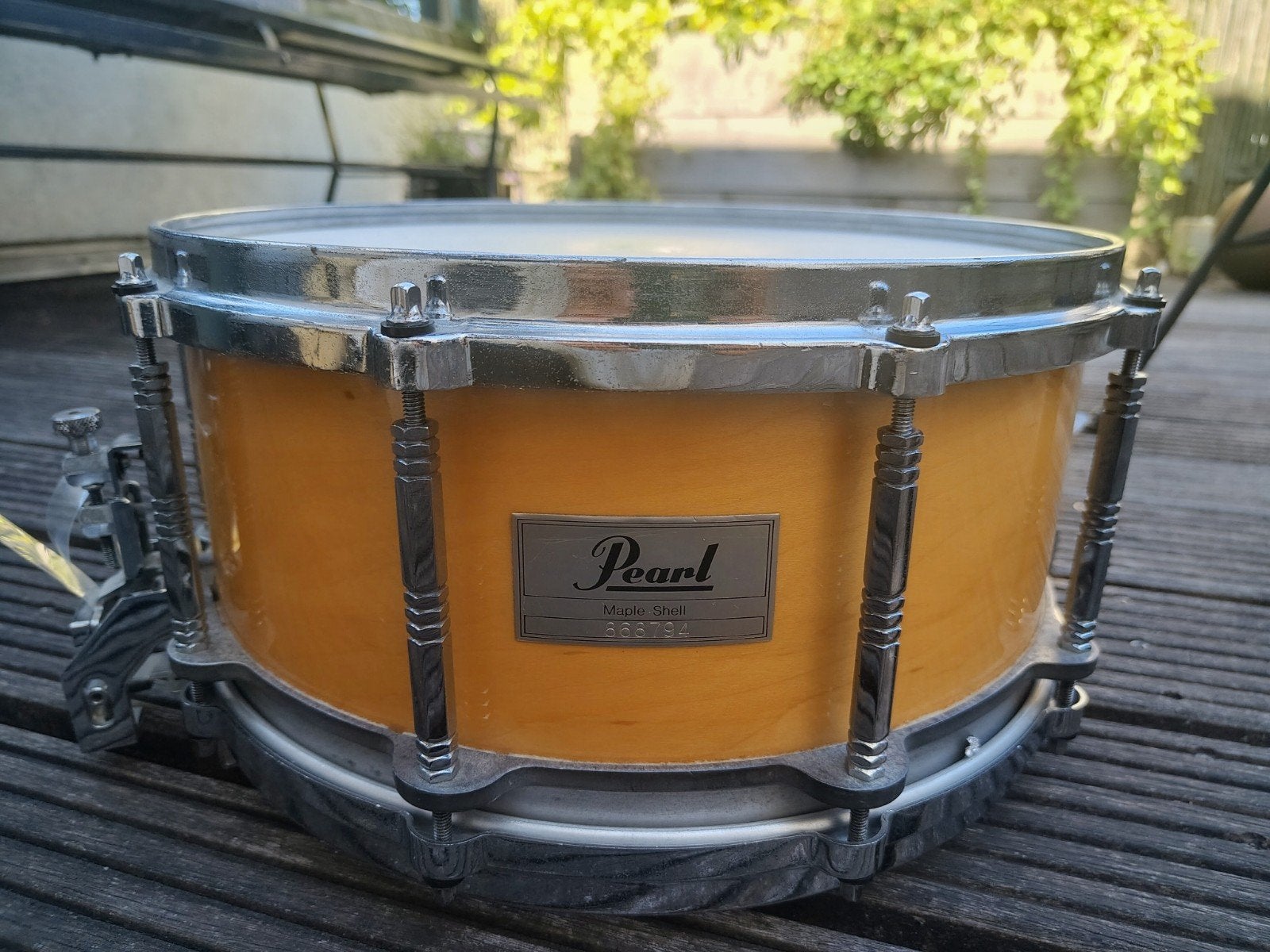 Pearl 80s Free Floating Maple Snare - Verzendbaar, Muziek en Instrumenten, Drumstellen en Slagwerk, Gebruikt, Pearl, Ophalen of Verzenden