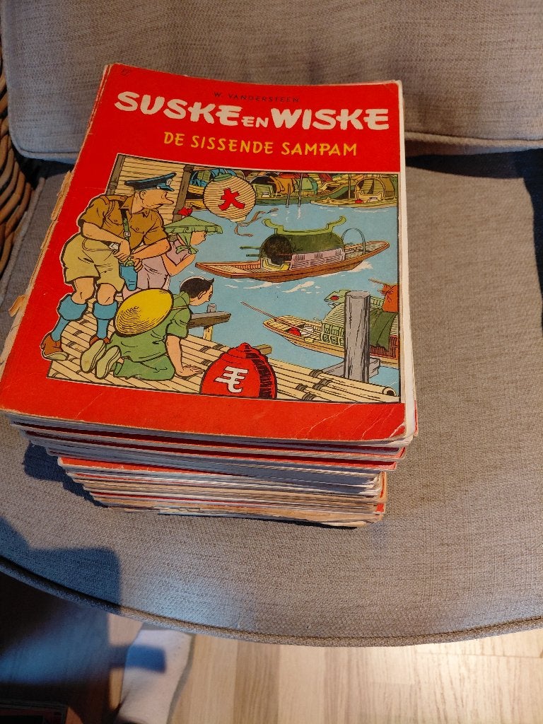 oude suske en wiske 35st, Meerdere stripboeken, Ophalen of Verzenden, Gelezen