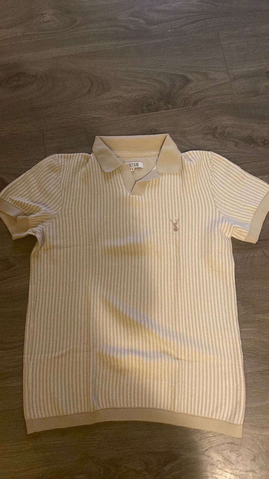 Knitted Pearly king polo, Ophalen of Verzenden, Zo goed als nieuw, Maat 48/50 (M), Beige