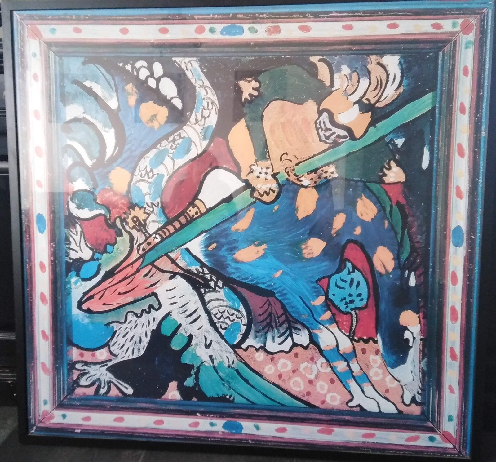 Wassily kandinsky art paint Saint George VS dragon, Ophalen