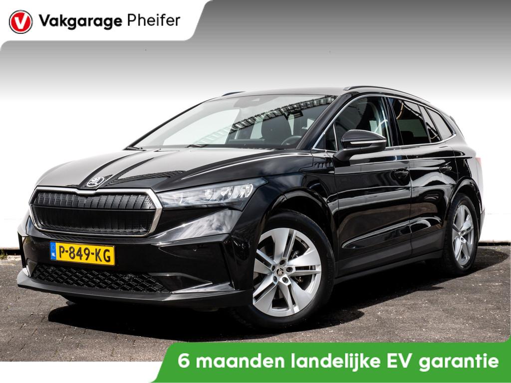 Skoda Enyaq iV 80 SOH 82% Stoel-stuurverwarming/ Navigatie/, Automaat, Achterwielaandrijving, Gebruikt, Zwart