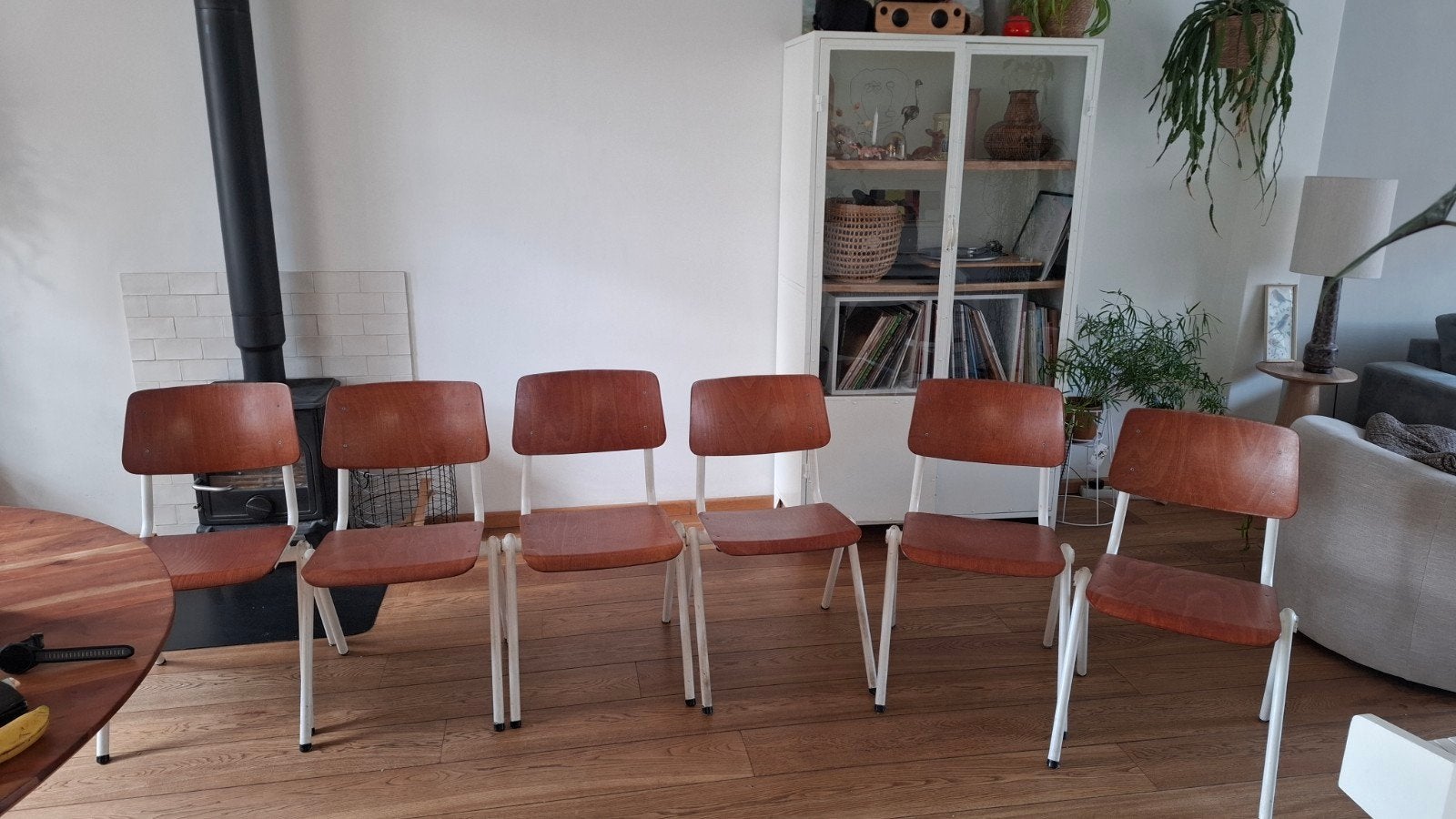 eetkamerstoelen, Huis en Inrichting, Ophalen, Gebruikt, Bruin, Vijf, Zes of meer stoelen