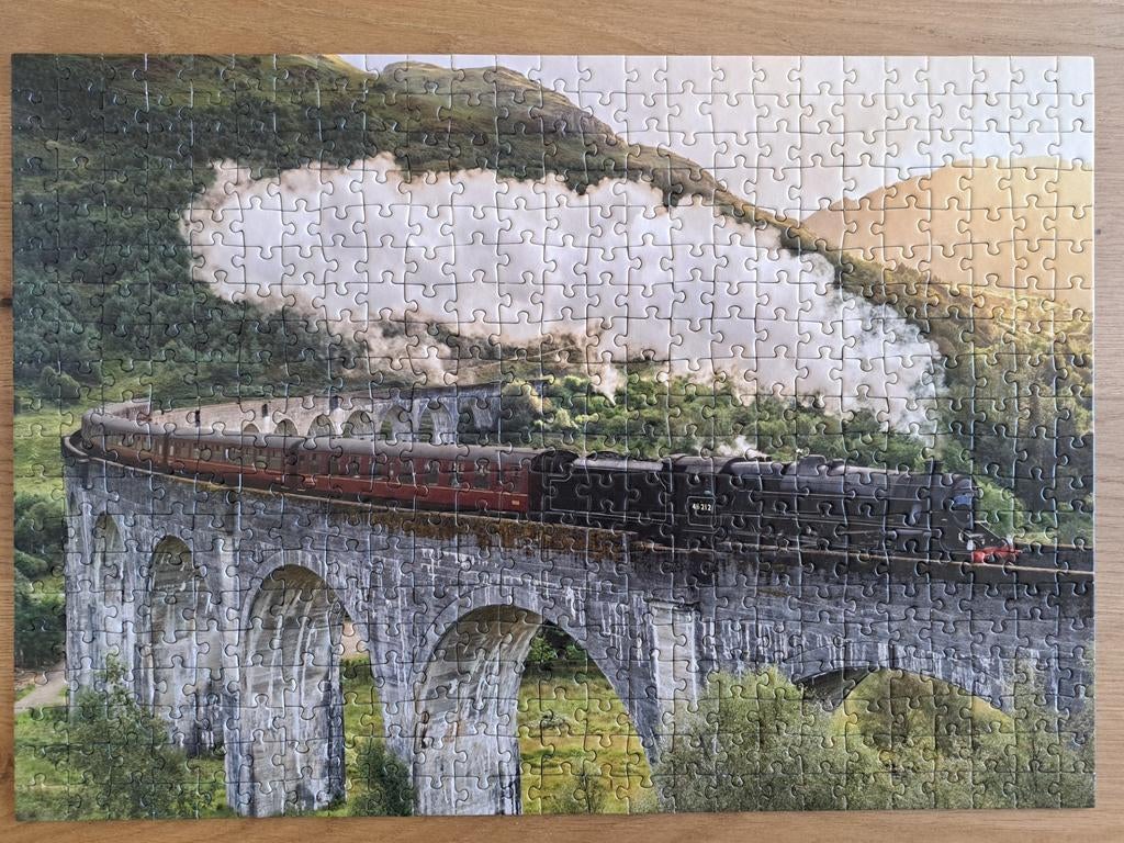 Puzzel 500 stukjes Glennfinnan viaduct Schotland, Ophalen of Verzenden, 500 t/m 1500 stukjes