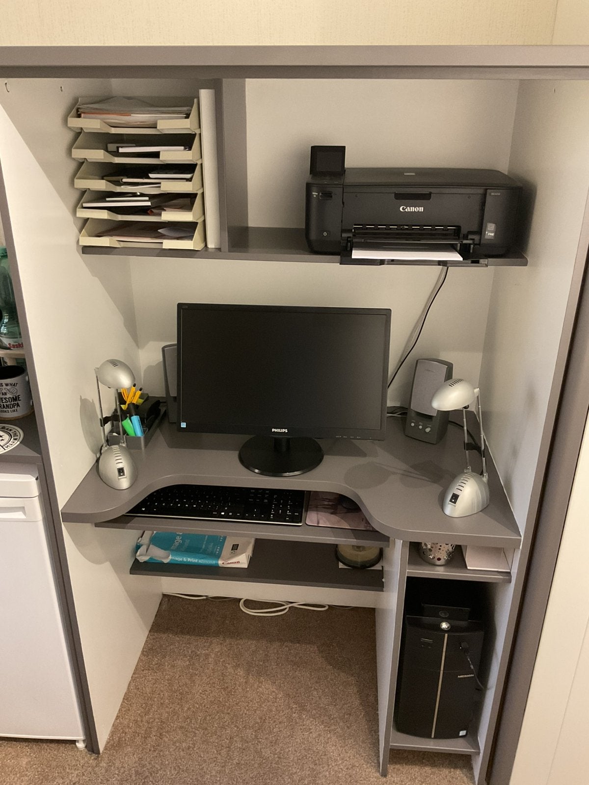 Functioneel computermeubel (GRATIS AF TE HALEN), Ophalen, Gebruikt, 70 tot 120 cm, 120 tot 170 cm