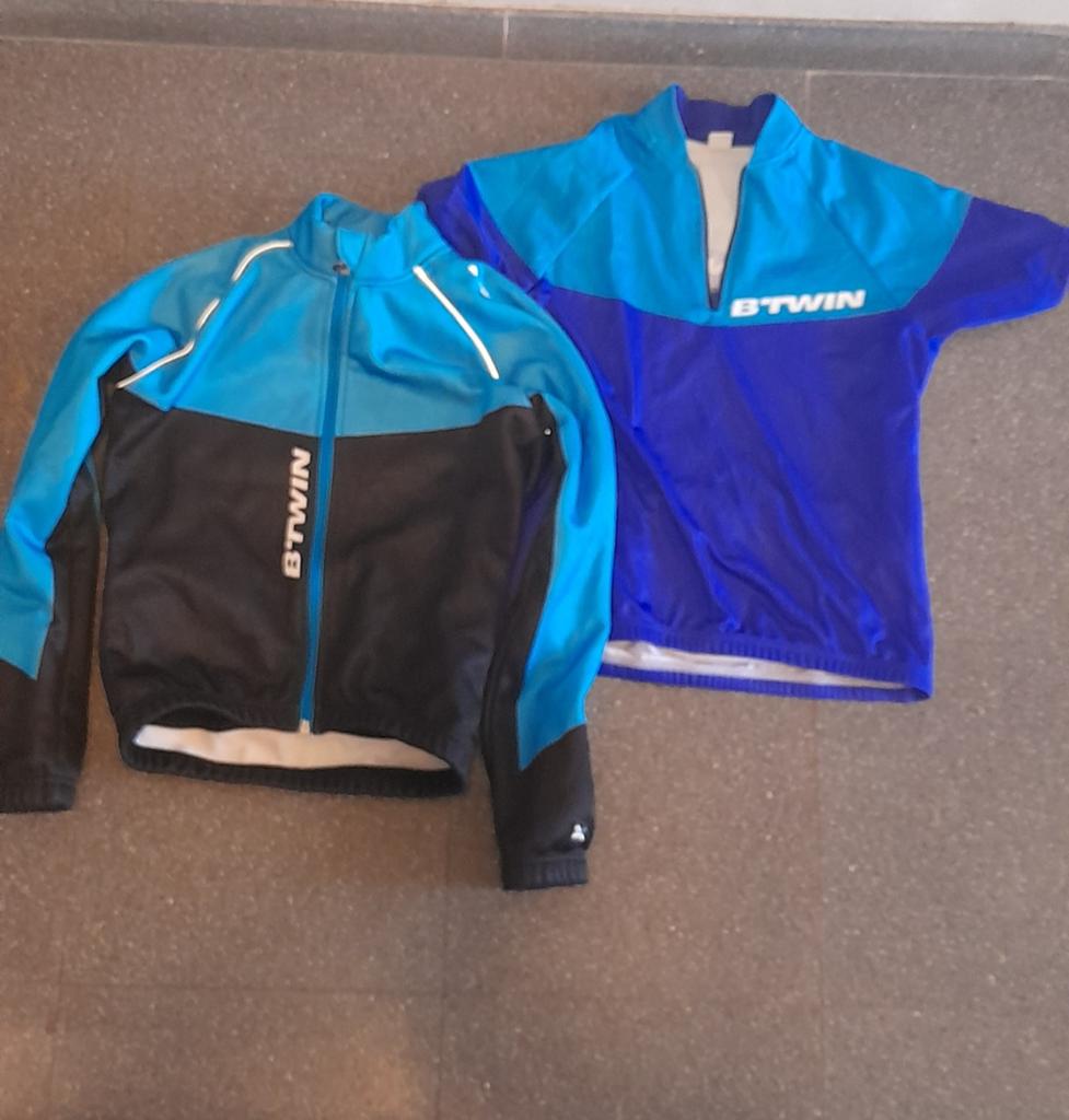 B’TWIN fietsshirt + fietsjack, Ophalen of Verzenden, Zo goed als nieuw, Kleding