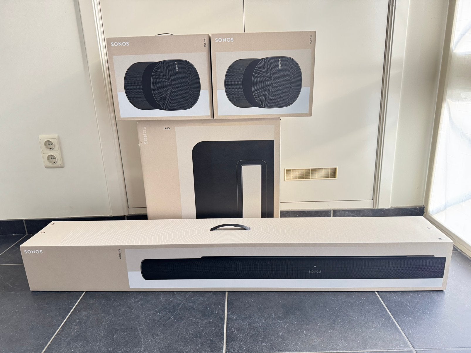Nieuwe Sonos Arc Ultra, Sub gen 4 en 2x Era 300 incl factuur