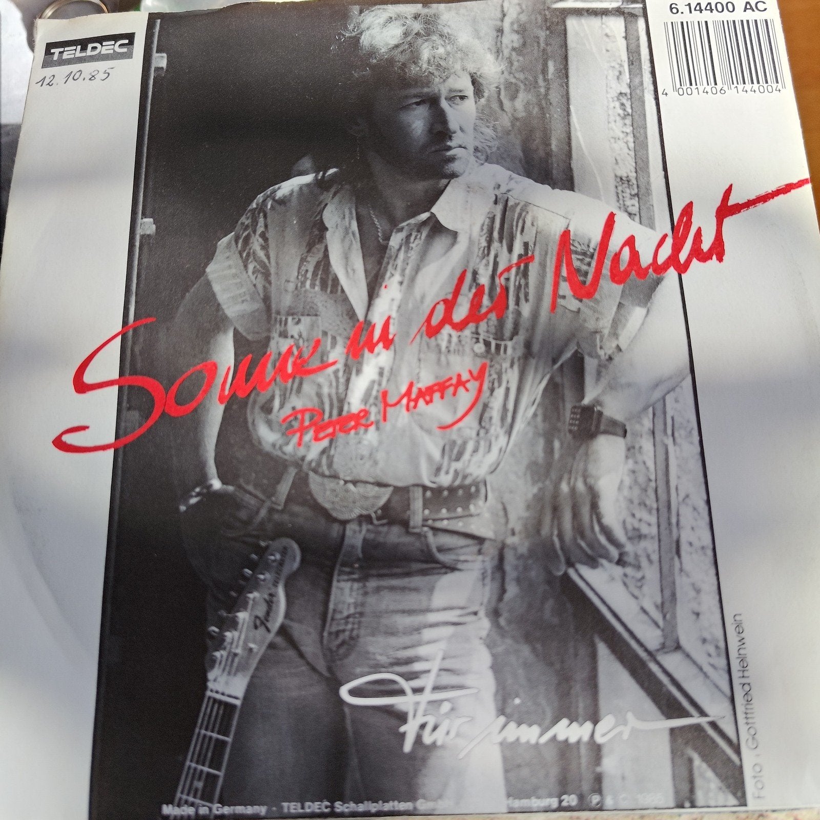 Peter Maffay - Sonne in der Nacht (Vinyl Single), Cd's en Dvd's, Ophalen of Verzenden, Gebruikt, 7 inch, EP