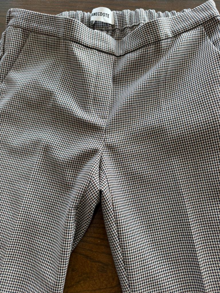 Anecdote zwart/wit  geruite pantalon met elastiek M, Ophalen of Verzenden, Gedragen, Maat 38/40 (M), Zwart