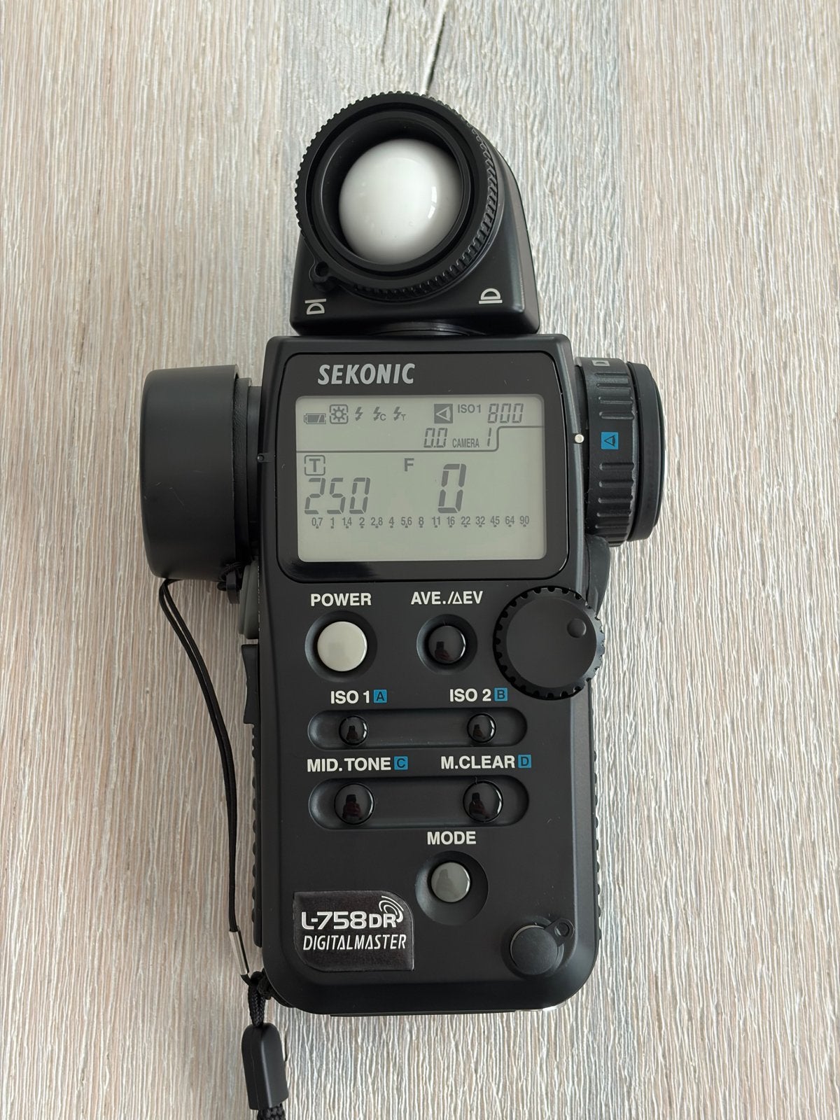 Sekonic L-758DR DigitalMaster Lichtmeter met tas, Sekonic, Lichtmeter, Ophalen, Zo goed als nieuw